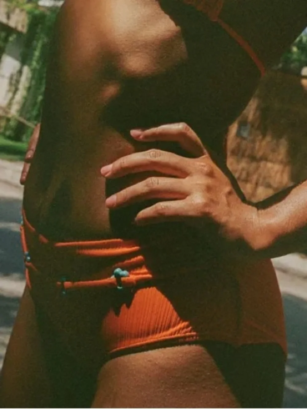 Frankies Bikinis ribbed orange